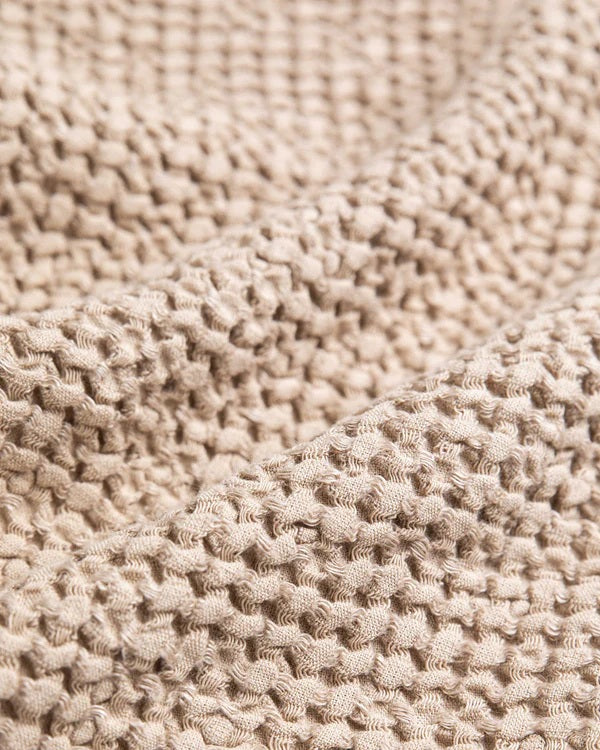 Linen Waffle Towel set | Latte