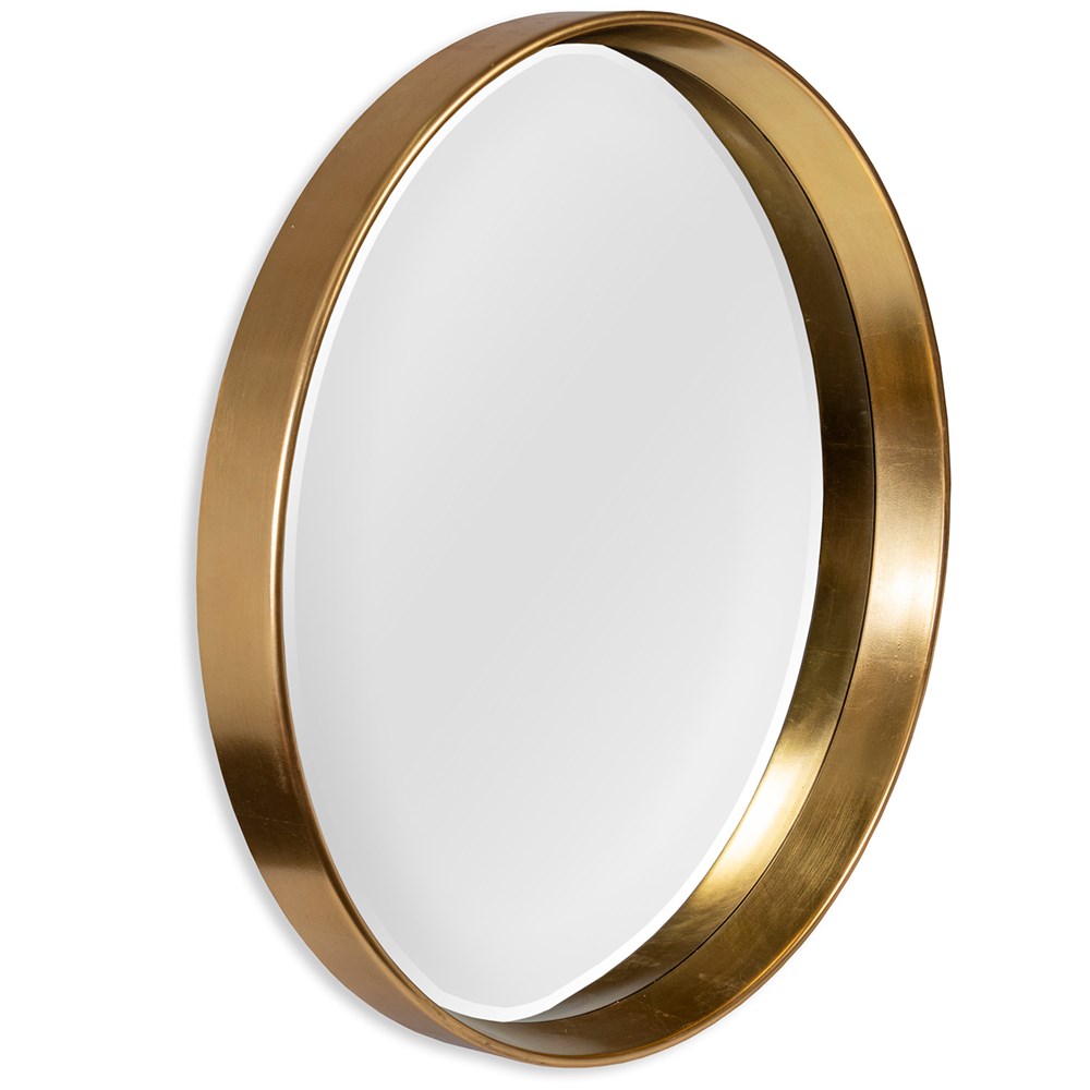 LARGE ROUND GOLD MIRROR