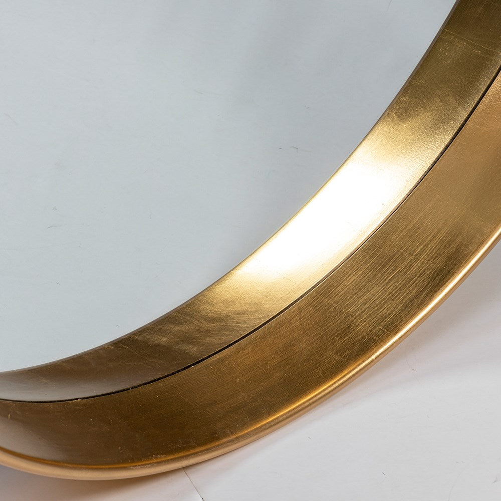 LARGE ROUND GOLD MIRROR