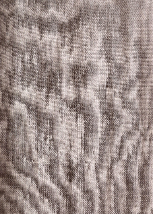 Heavy Linen Bedcover - Dusty Mauve