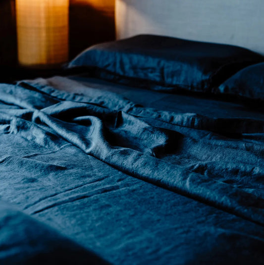 French Linen Duvet Cover | Midnight | OEKO-TEX® certified