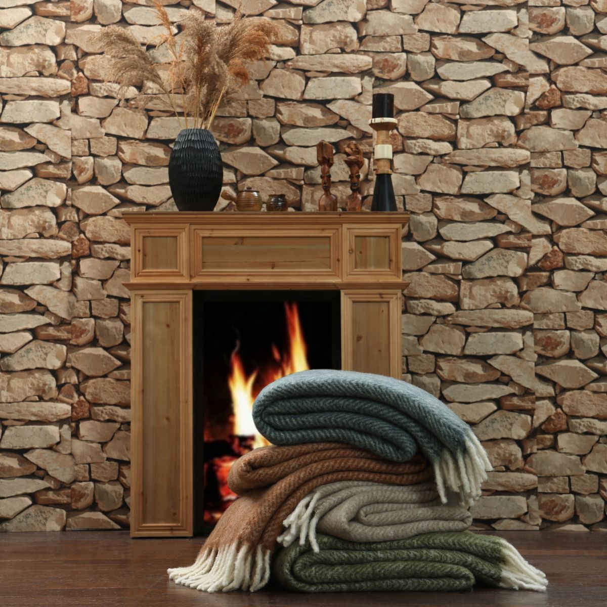 NZ Wool Throw Blanket | Natural