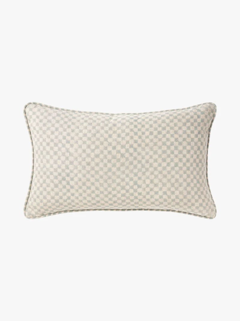 Reversible Linen Cushion - Sky