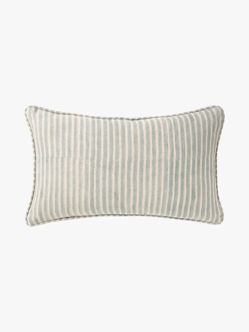 Reversible Linen Cushion - Sky