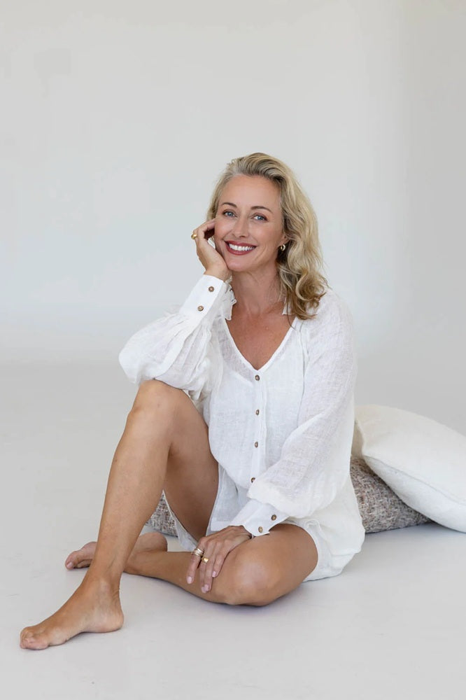 Mika Linen Blouse - Off White