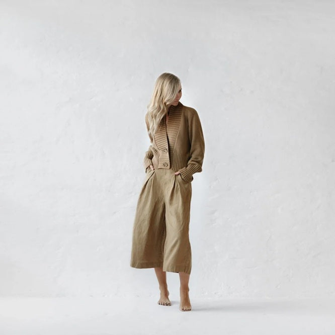 Knit Cardigan - Beige