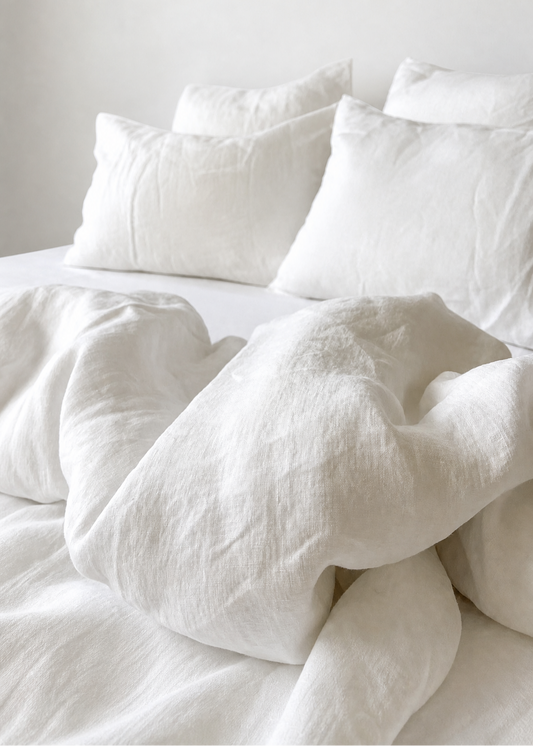 Linen Duvet Cover | Antique White | Made in New Zealand