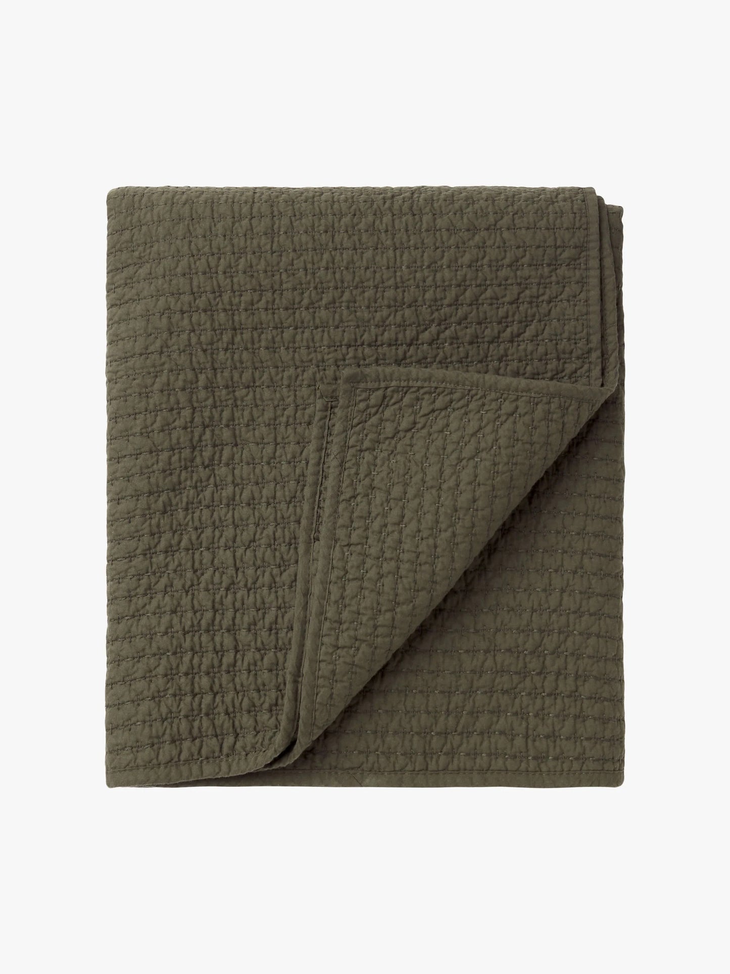 Aspen Pure Cotton Quilt - Olive