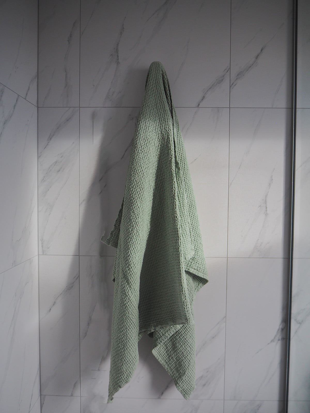 Linen Waffle Towel Set | Pistachio