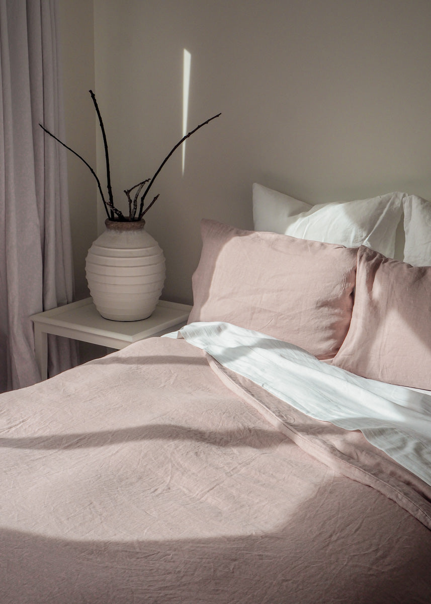 Linen Duvet Cover Set | Peony | Made In New Zealand