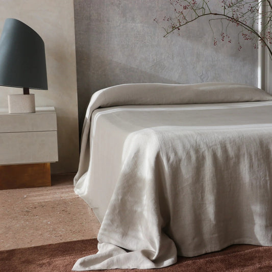Kenshō Stonewashed Linen Bedcover
