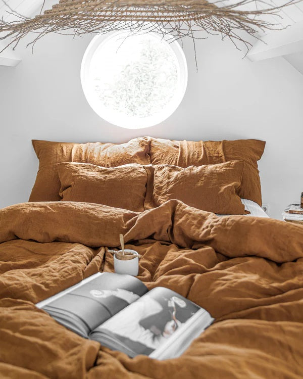 Linen Duvet Cover | Raw Sienna
