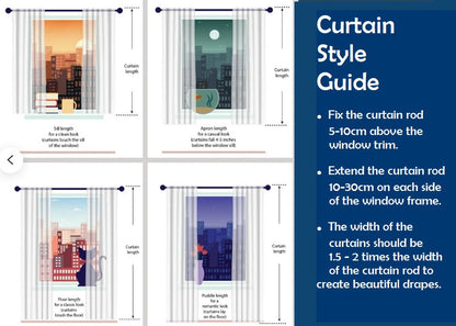 Linen Curtains - Box pleat
