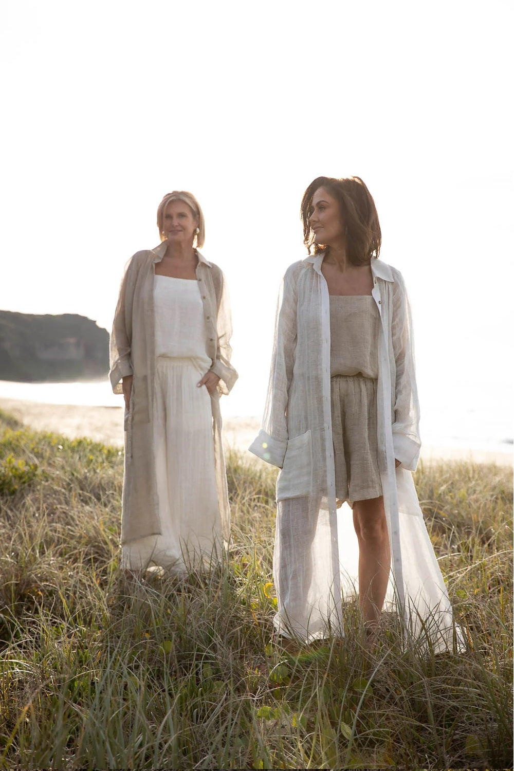 Gauze Linen Duster | Off White
