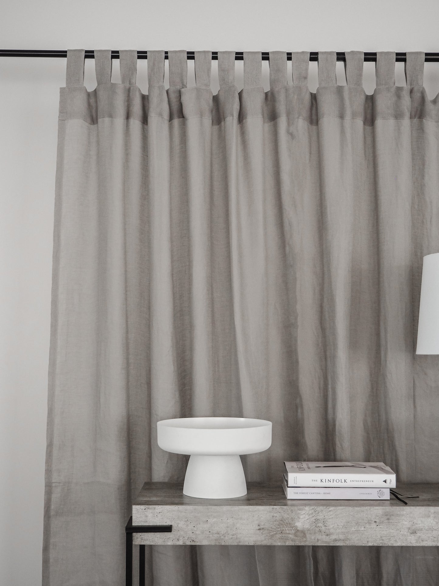 Sheer Linen Curtains | Smoke