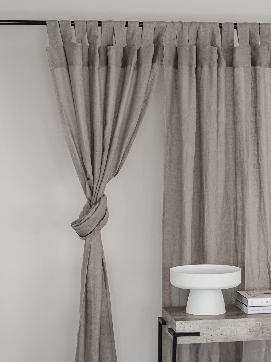 Sheer Linen Curtains - Silver