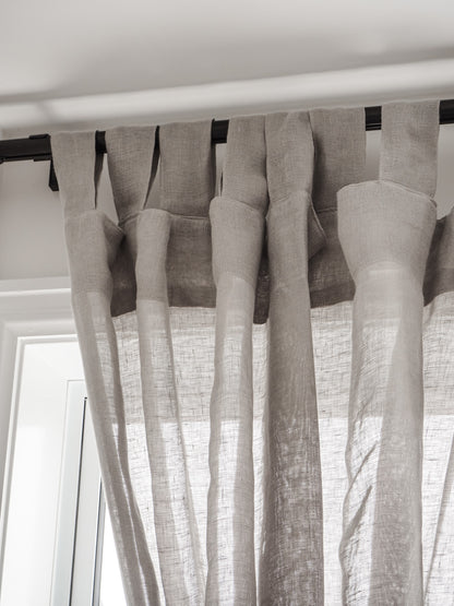 Sheer Linen Curtains | Smoke
