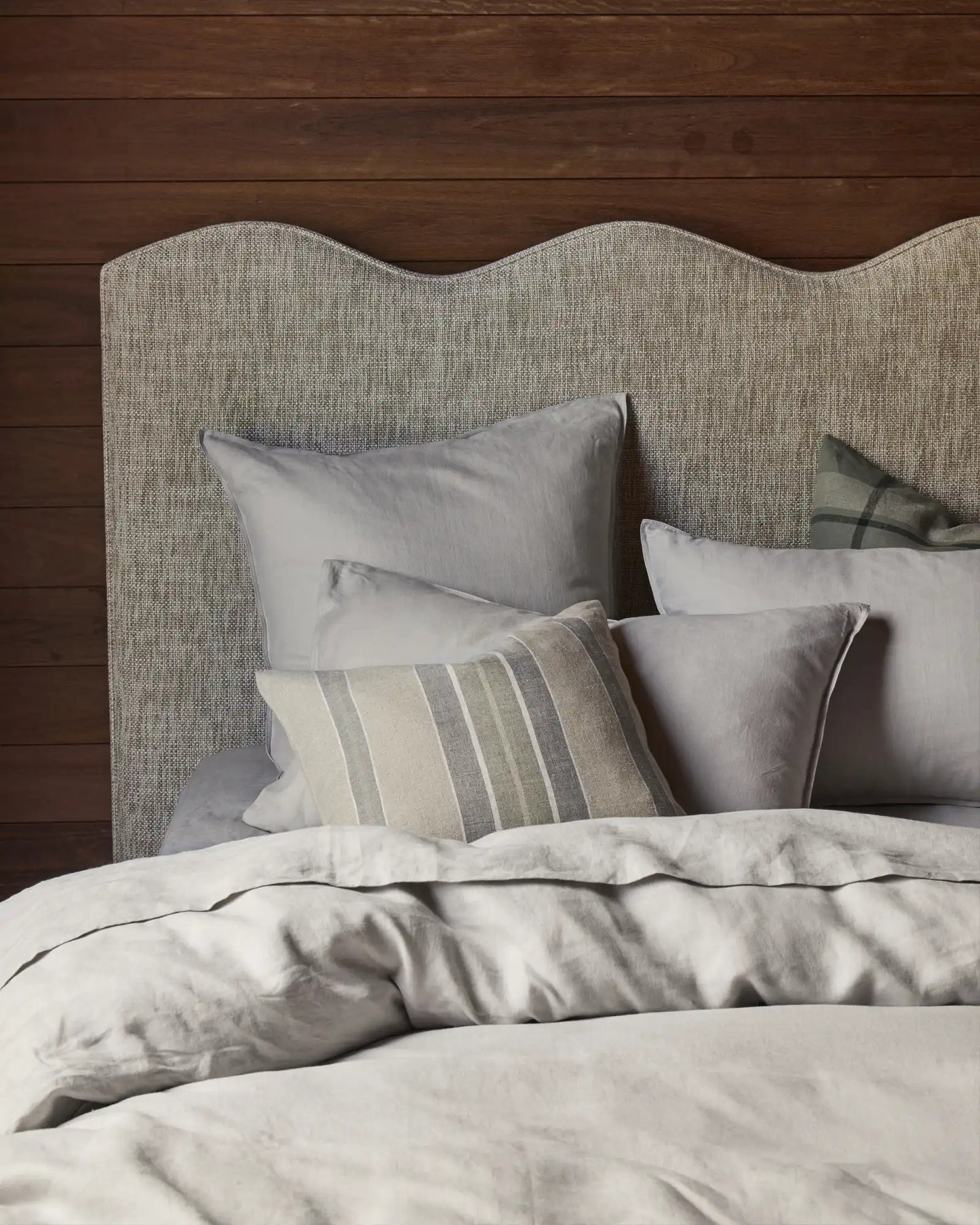 French Flax Linen Flat Sheet | Silver