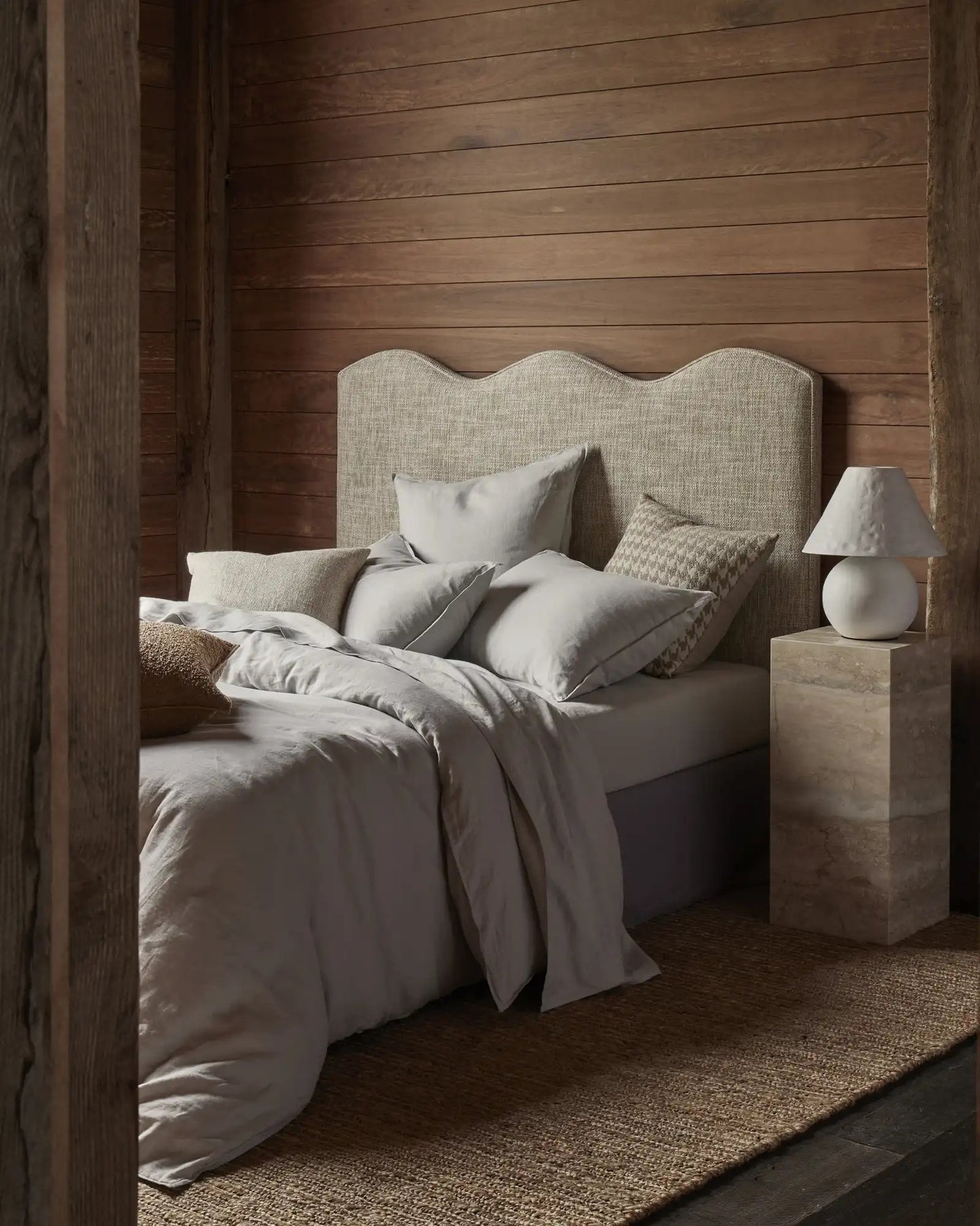 French Flax Linen Flat Sheet | Silver