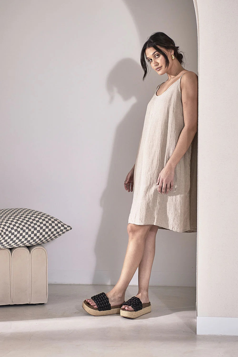 Loungewear Linen Slip | Natural