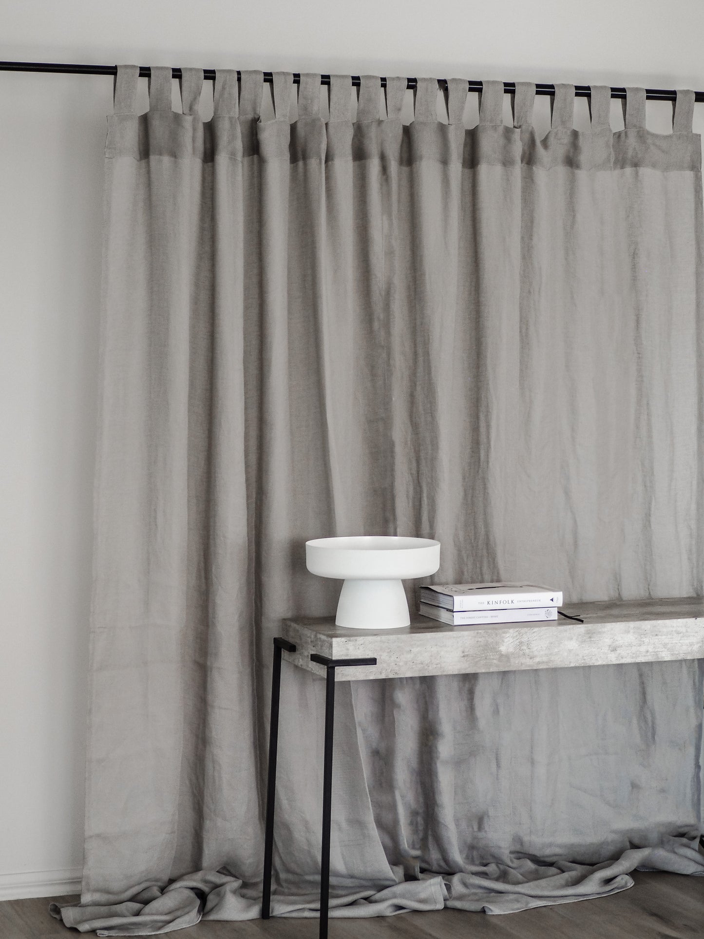 Sheer Linen Curtains | Smoke