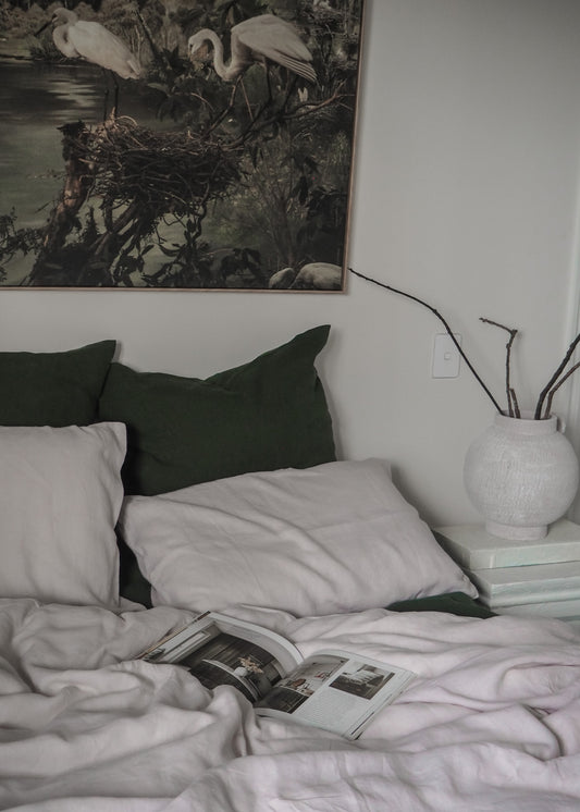 Linen Duvet Cover || Soft Taupe
