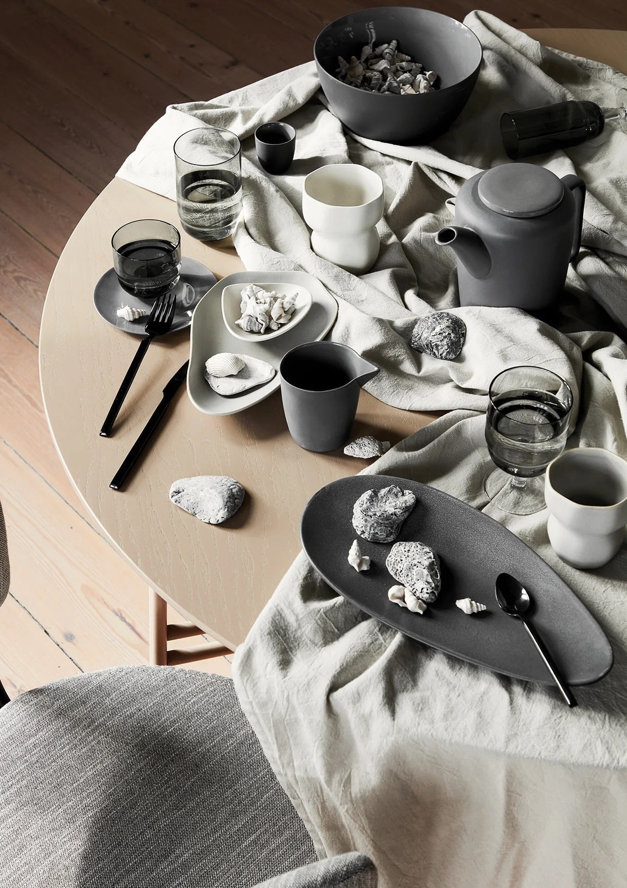 Stoneware Side Plates | Antique Grey