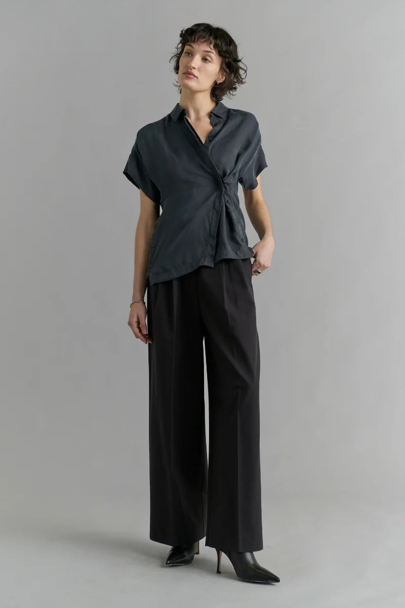 Lotus Shirt - Steel Blue