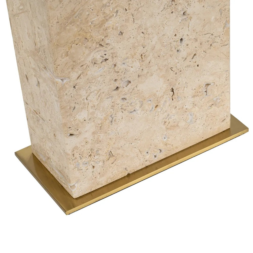 Travertine Table Lamp