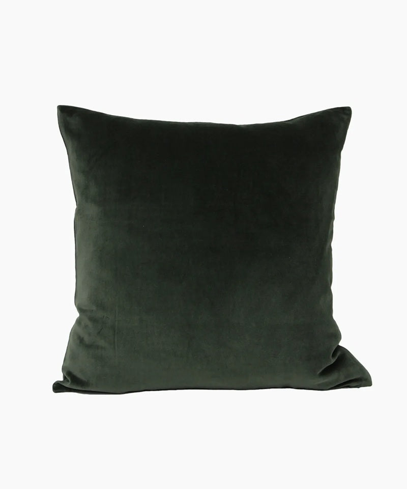 Velvet Cushion Cover ~ Dark Green