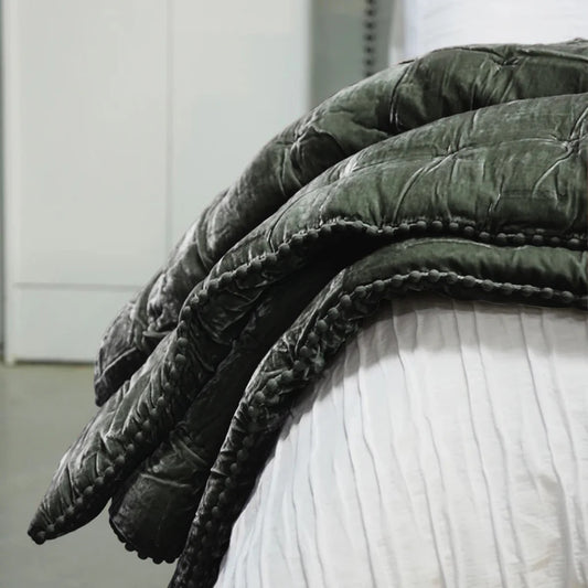 Cruz Velvet Comforter | Cypress
