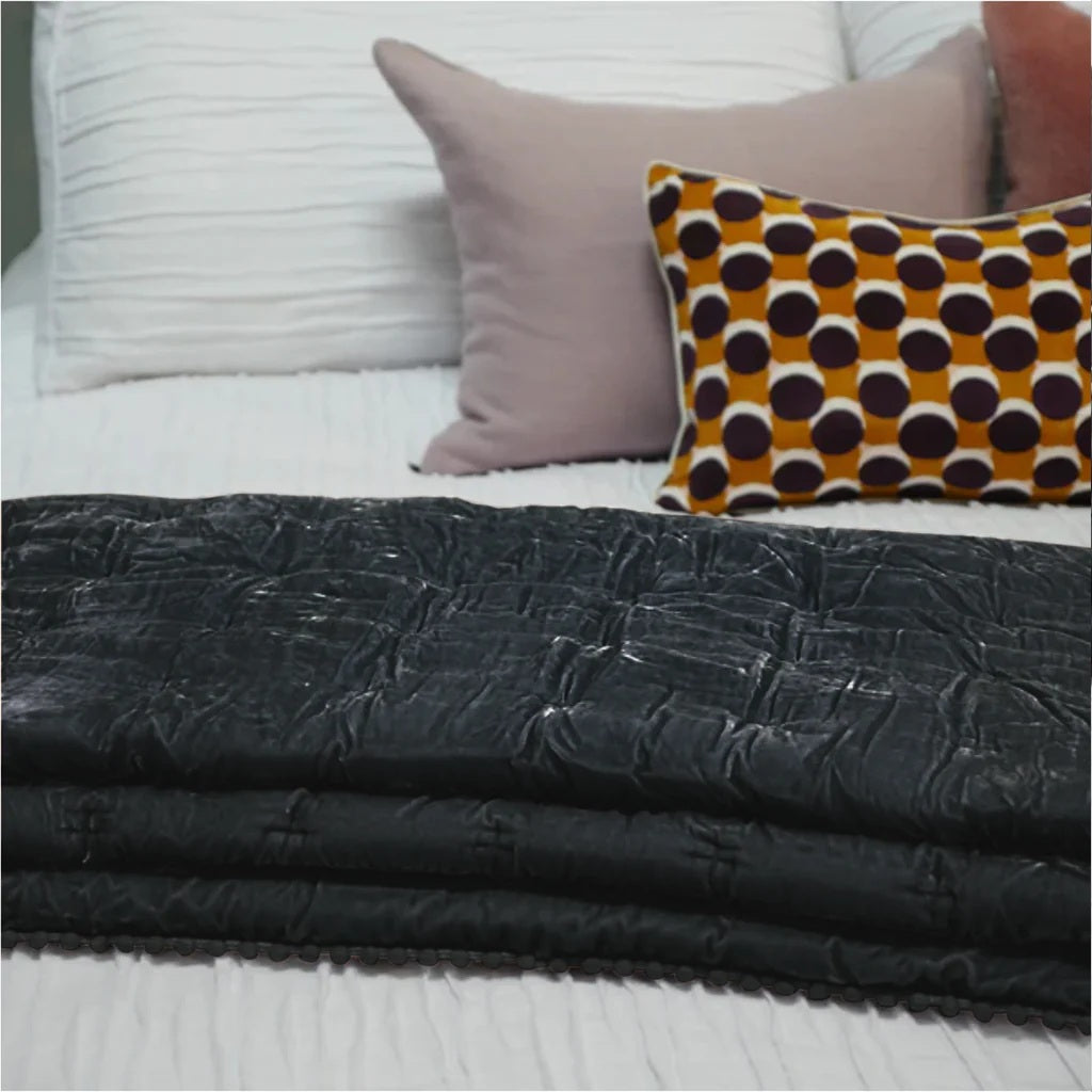 Cruz Velvet Comforter | Mallard