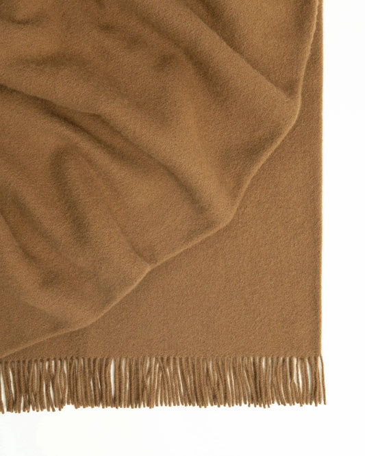 Nutmeg Throw Blanket - 100% New Zealand Wool