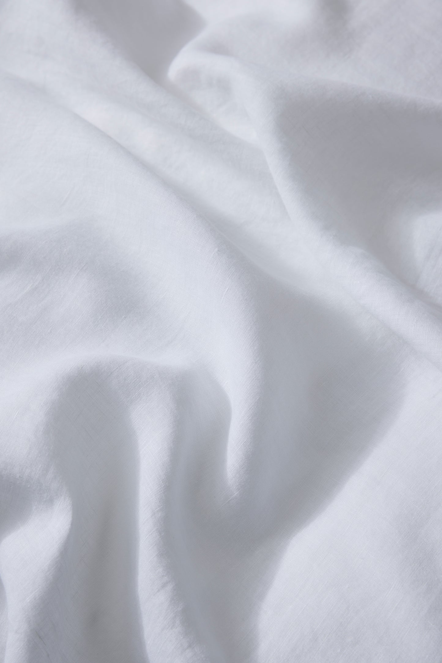 French Flax Linen Fitted Sheet | Pure White