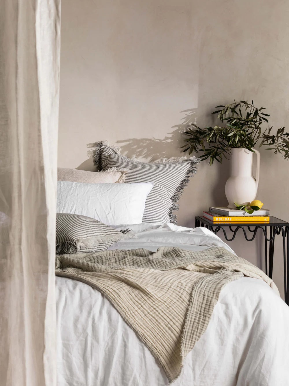 Linen Duvet Cover Set | White