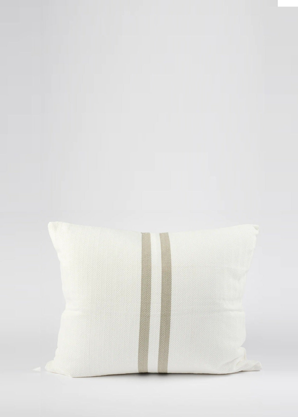 Simpatico Cushion | White & Natural
