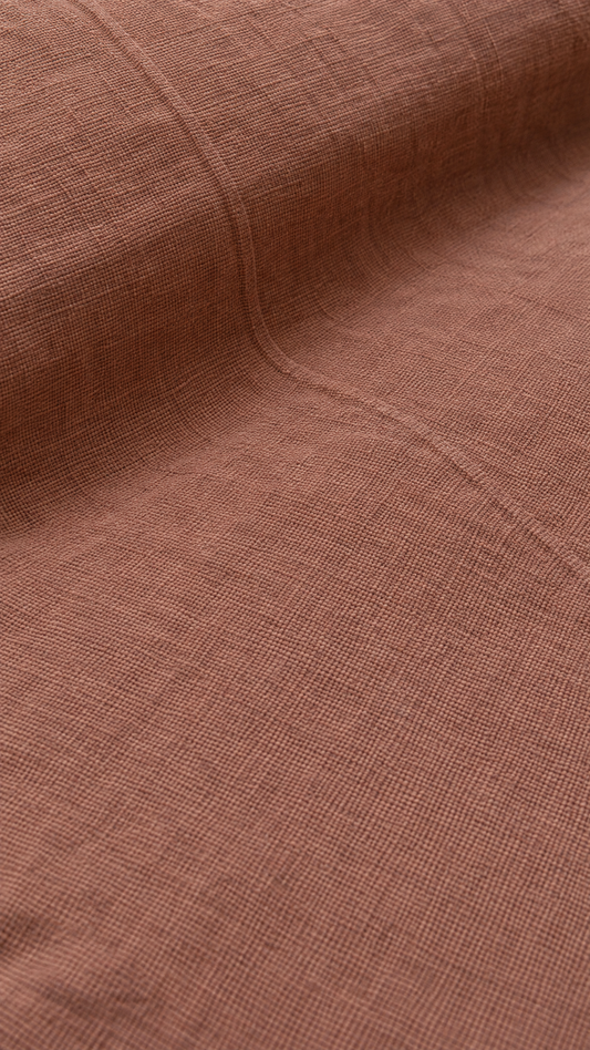 Heavy Linen Bedcover | Baked Clay