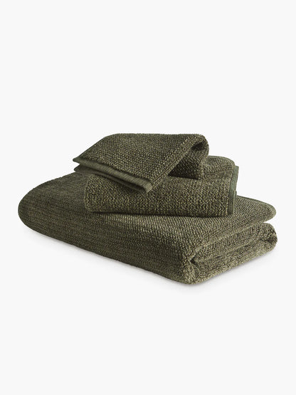 Tweed Towels | Olive