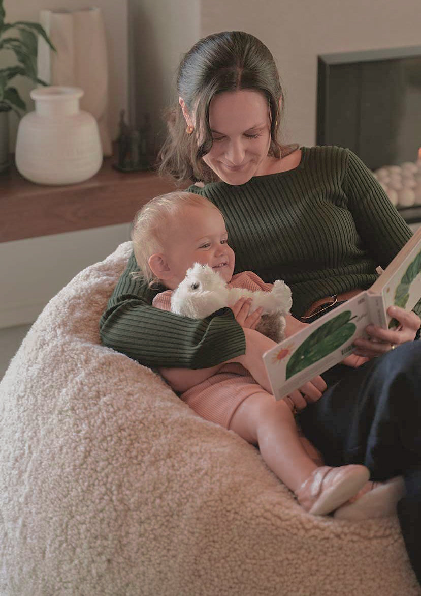 New Zealand Wool Bean Bag Off White – The Foxes Den