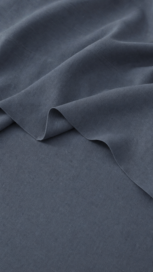 Élan Airo-Washed Linen Sheets in Indigo | Made in NZ