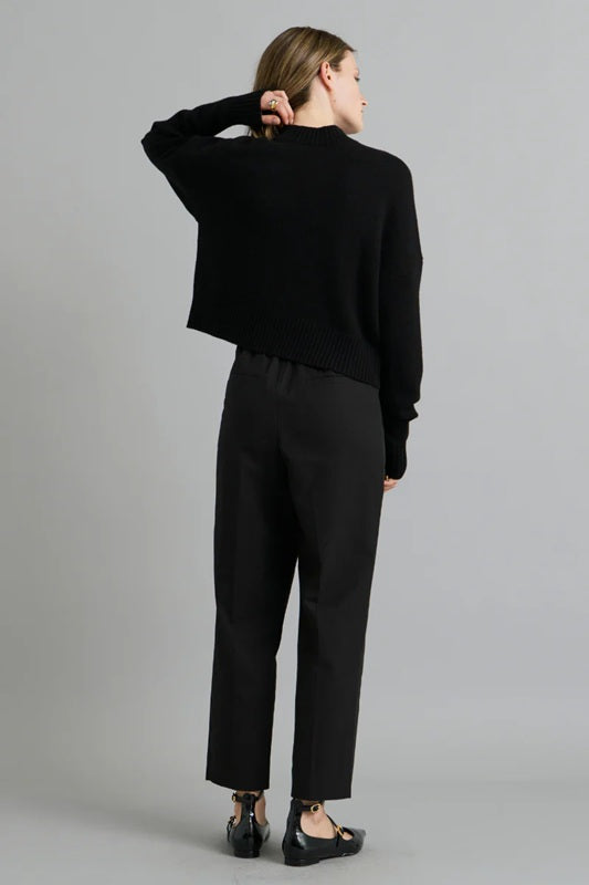 Merino knit Sweater – Black