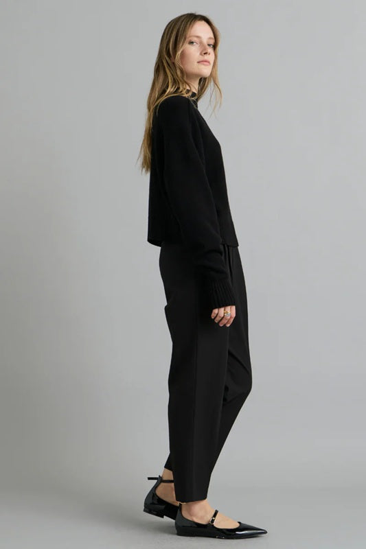Merino knit Sweater – Black