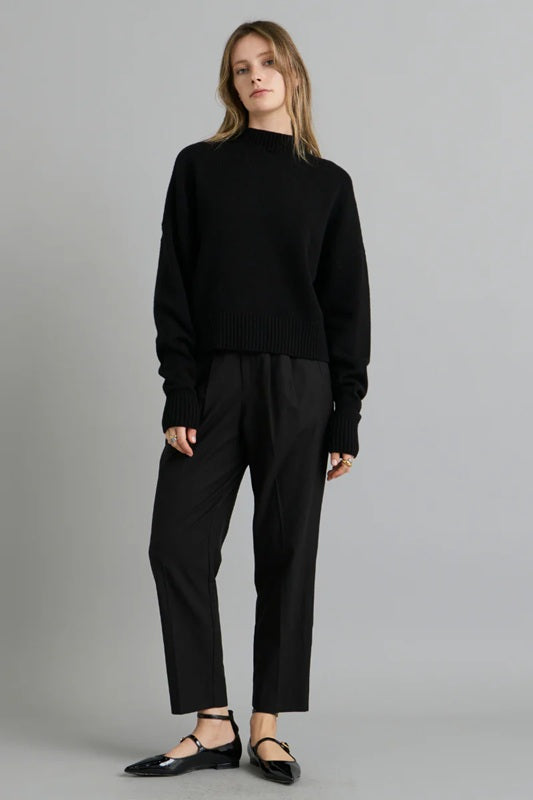 Merino knit Sweater – Black