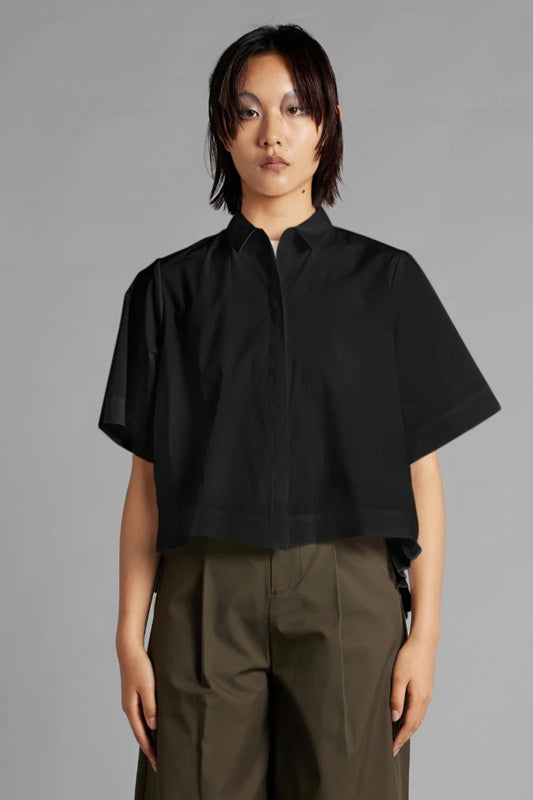 Pleated Shirt - Black