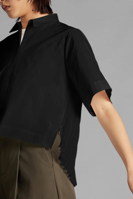 Pleated Shirt - Black