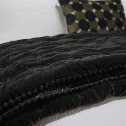 Velvet Comforter | Black