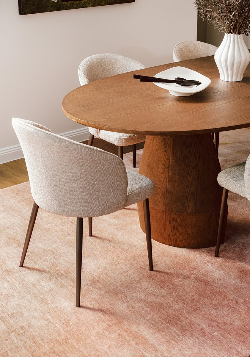 Wool Floor Rug - Blush Pink