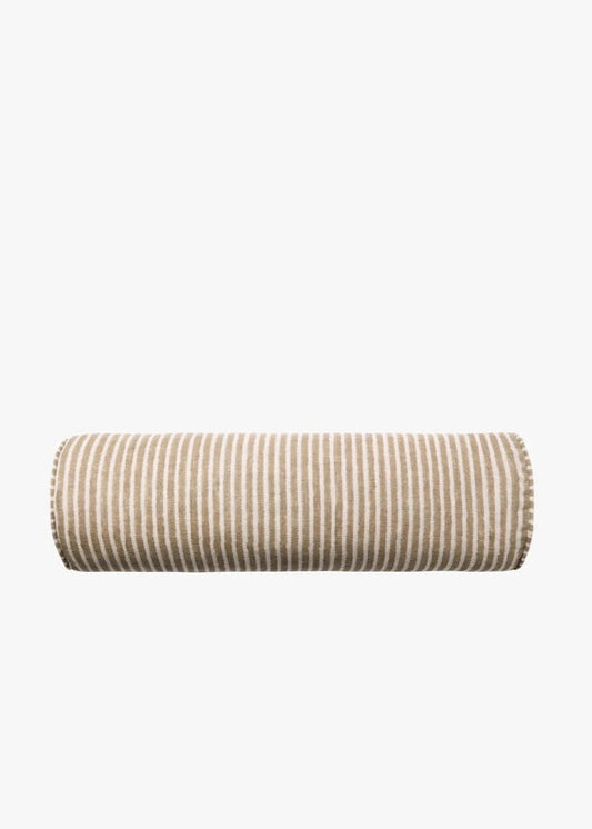 Linen Bolster Cushion | Mocha