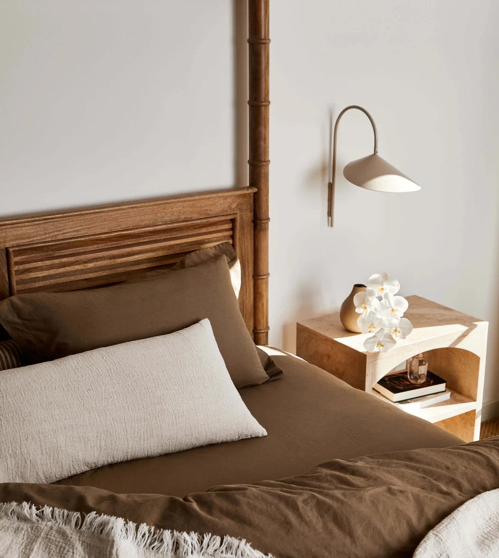 Linen Duvet Cover Set | Café