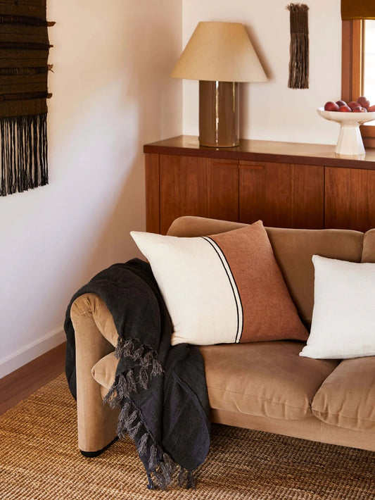 Clay Linen & Cotton Square Cushion